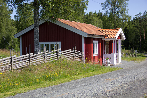 Das Ferienhaus von außen.